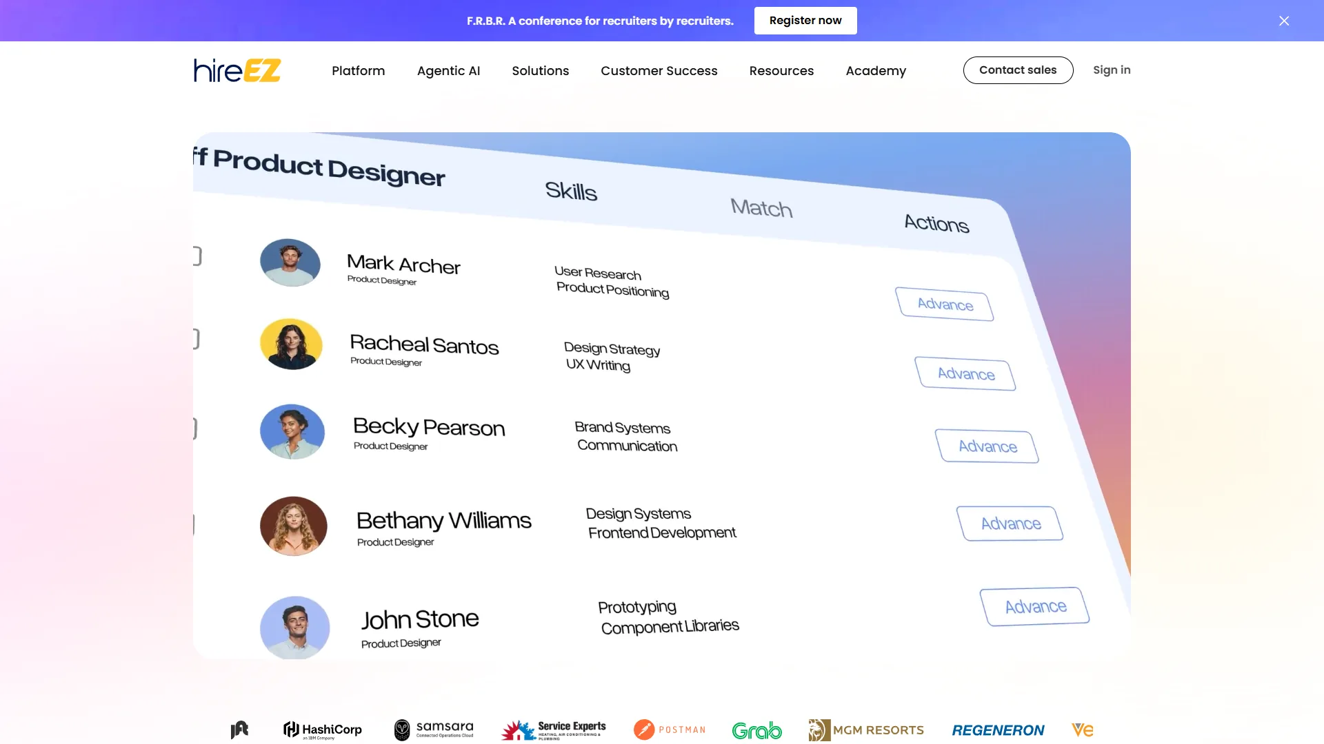 hireEZ AI-powered recruiting platform for candidate sourcing and engagement