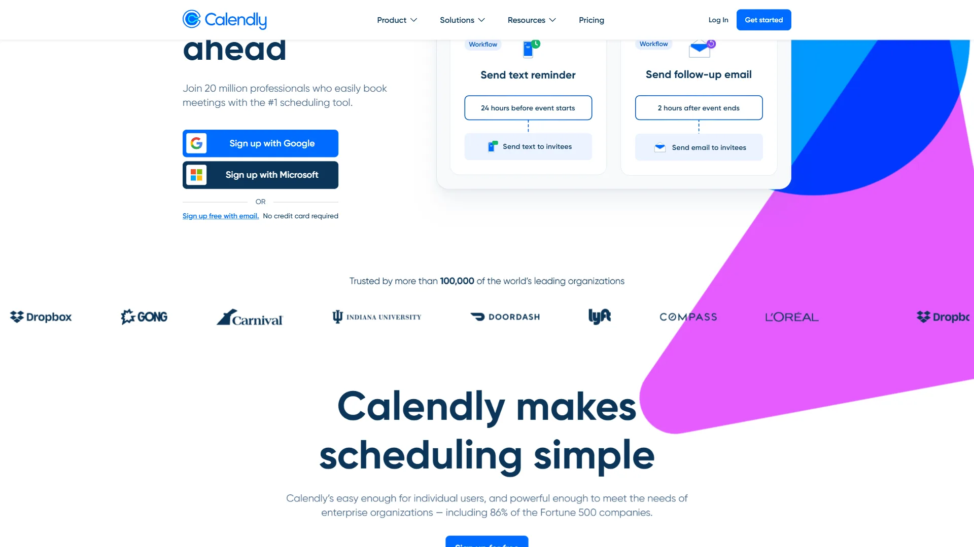Calendly scheduling interface showing appointment types and booking calendar for healthcare professionals