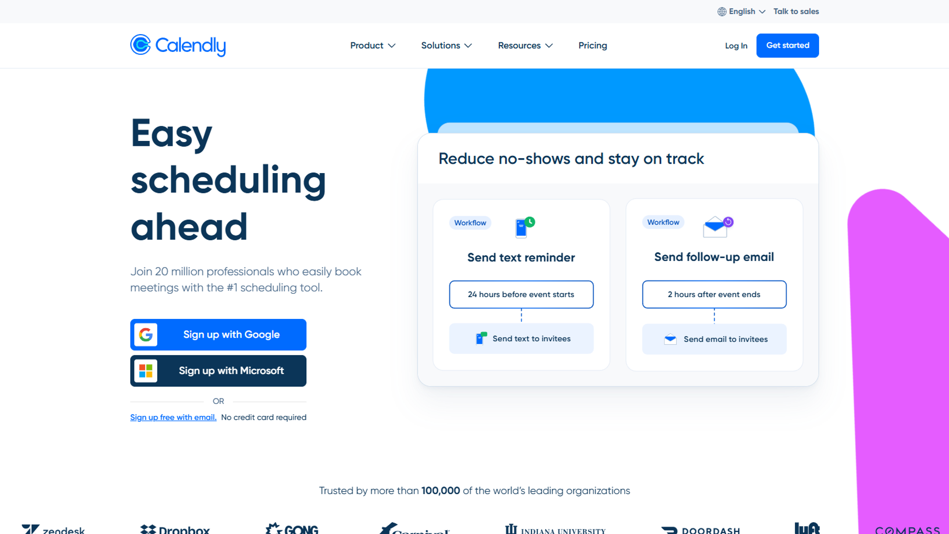 Calendly booking page interface showing scheduling options