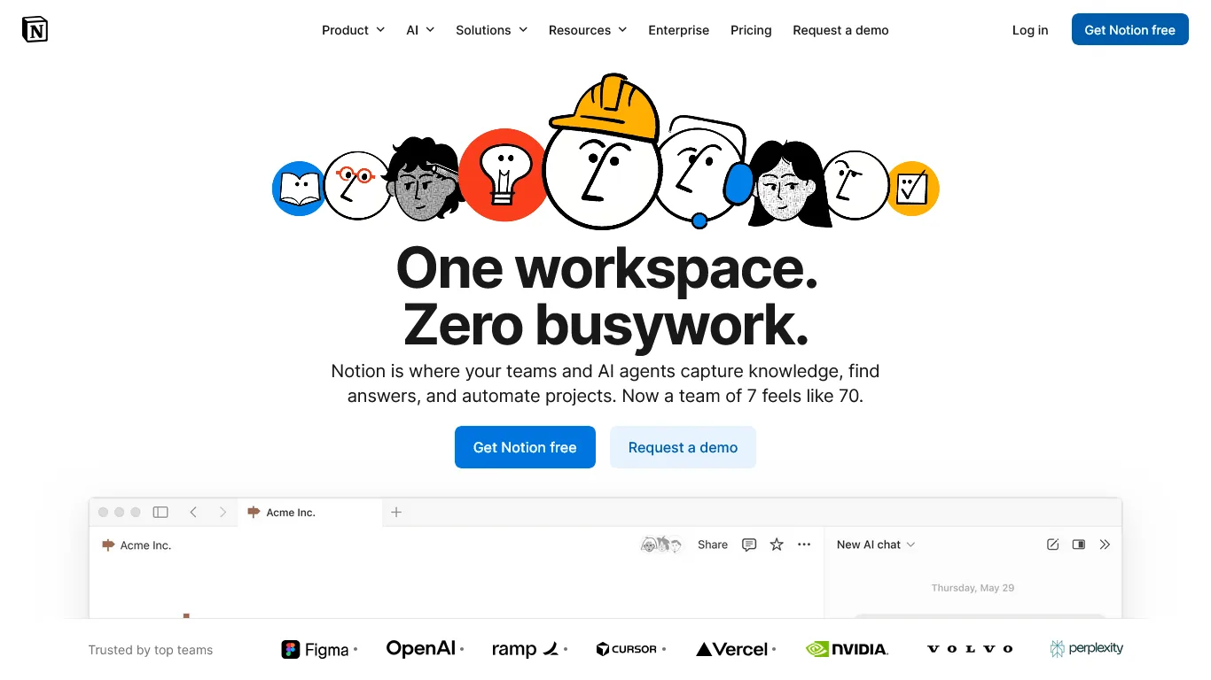 Notion workspace showing database views and client management capabilities