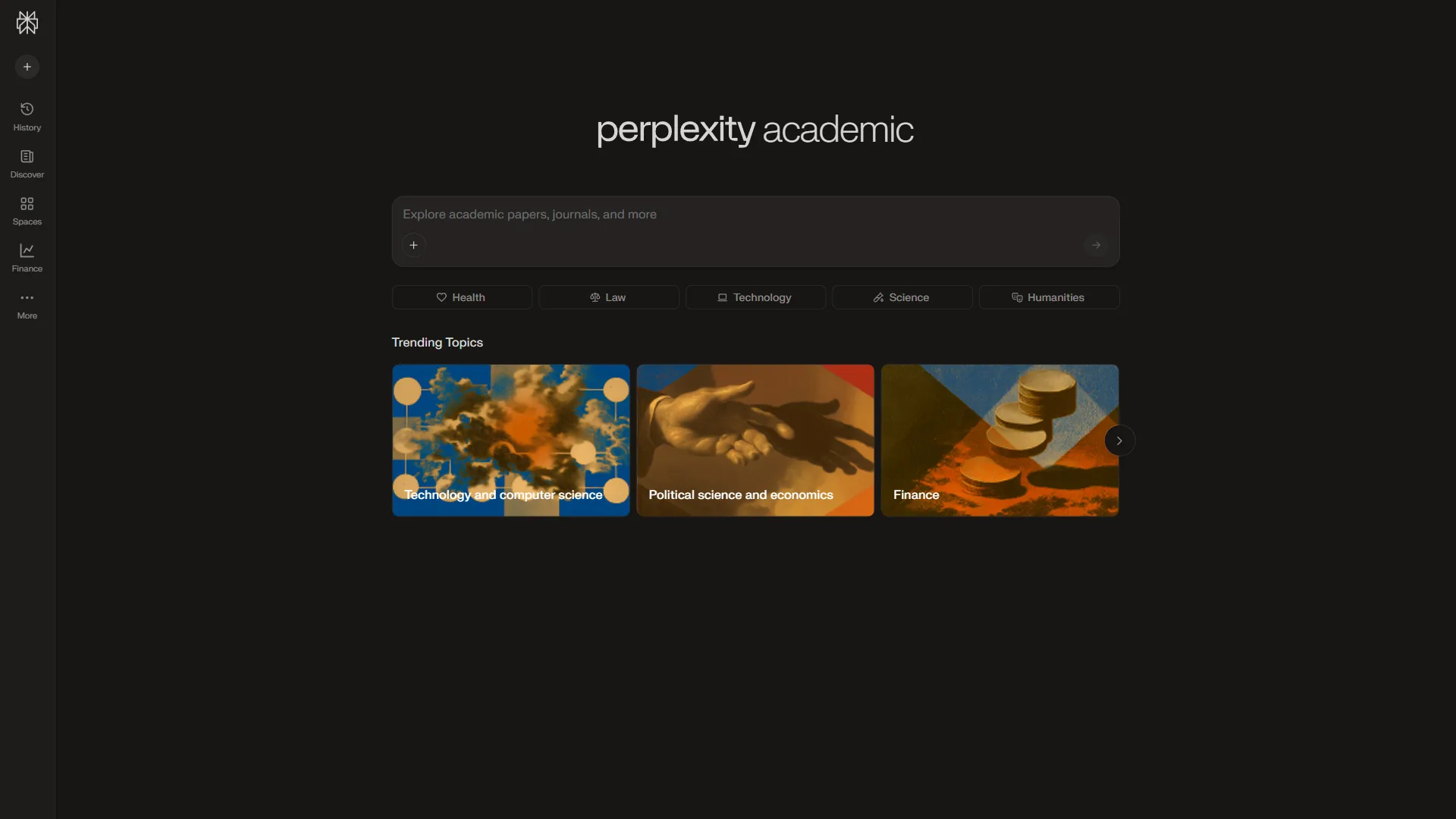 Perplexity AI Academic Focus mode delivering cited research results for a scholarly query