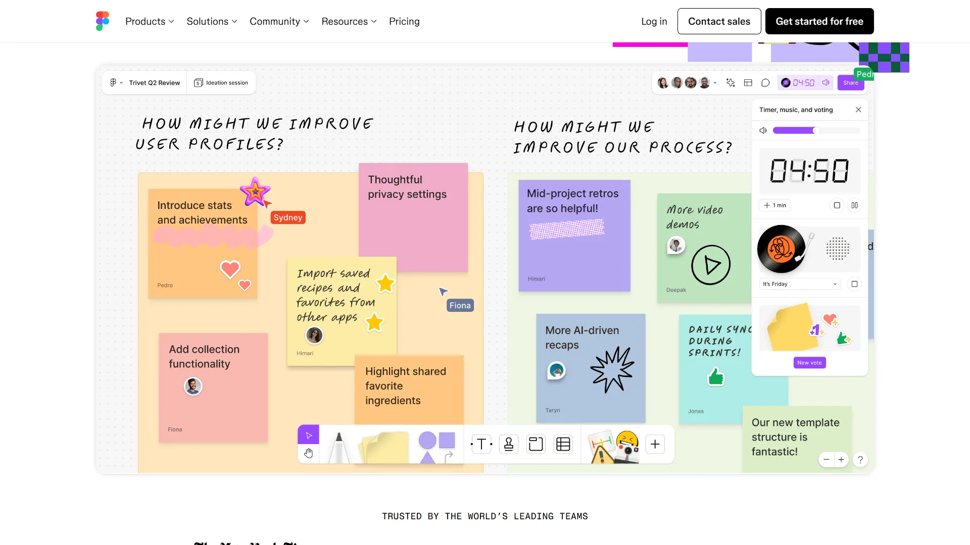 FigJam AI features showing diagram generation and collaborative whiteboarding tools