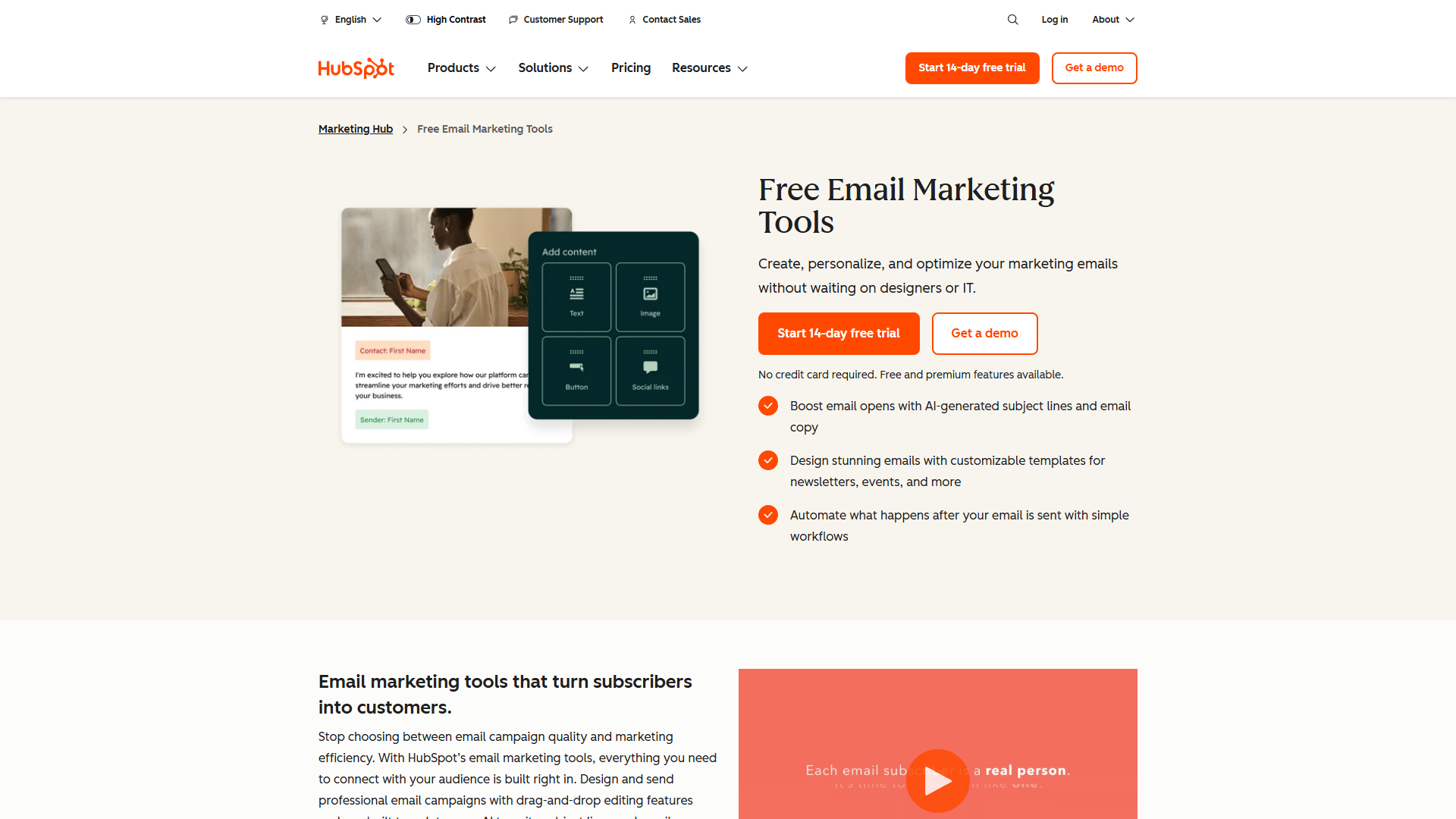 HubSpot Breeze AI Suite interface