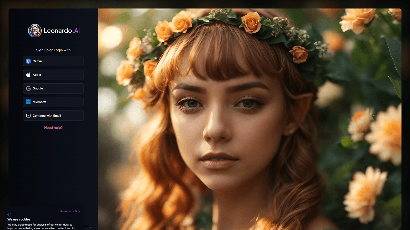Leonardo AI real-time generation canvas interface showing prompt sliders and instant preview