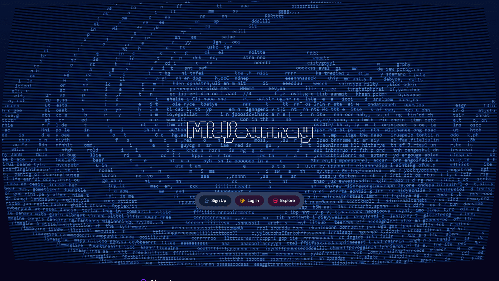 Midjourney interface showing AI-generated marketing images