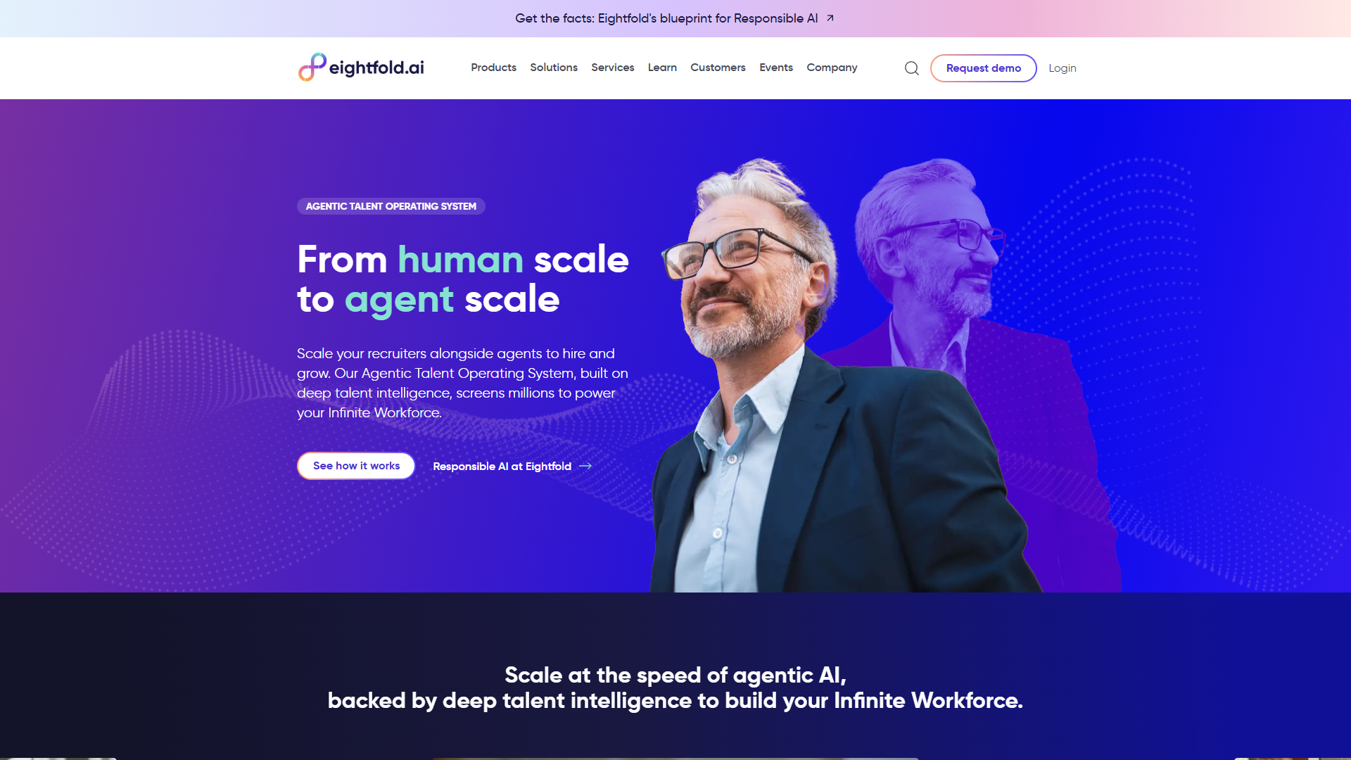 Eightfold AI talent intelligence dashboard showing candidate matching and workforce analytics