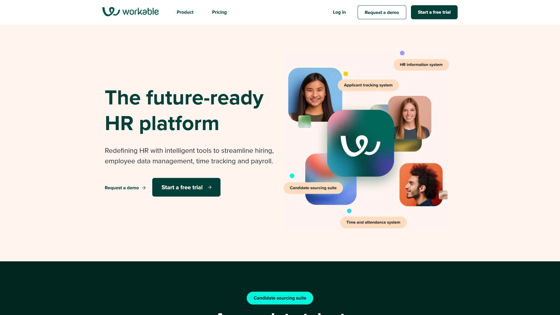 Workable ATS platform showing job posting distribution and international hiring compliance features
