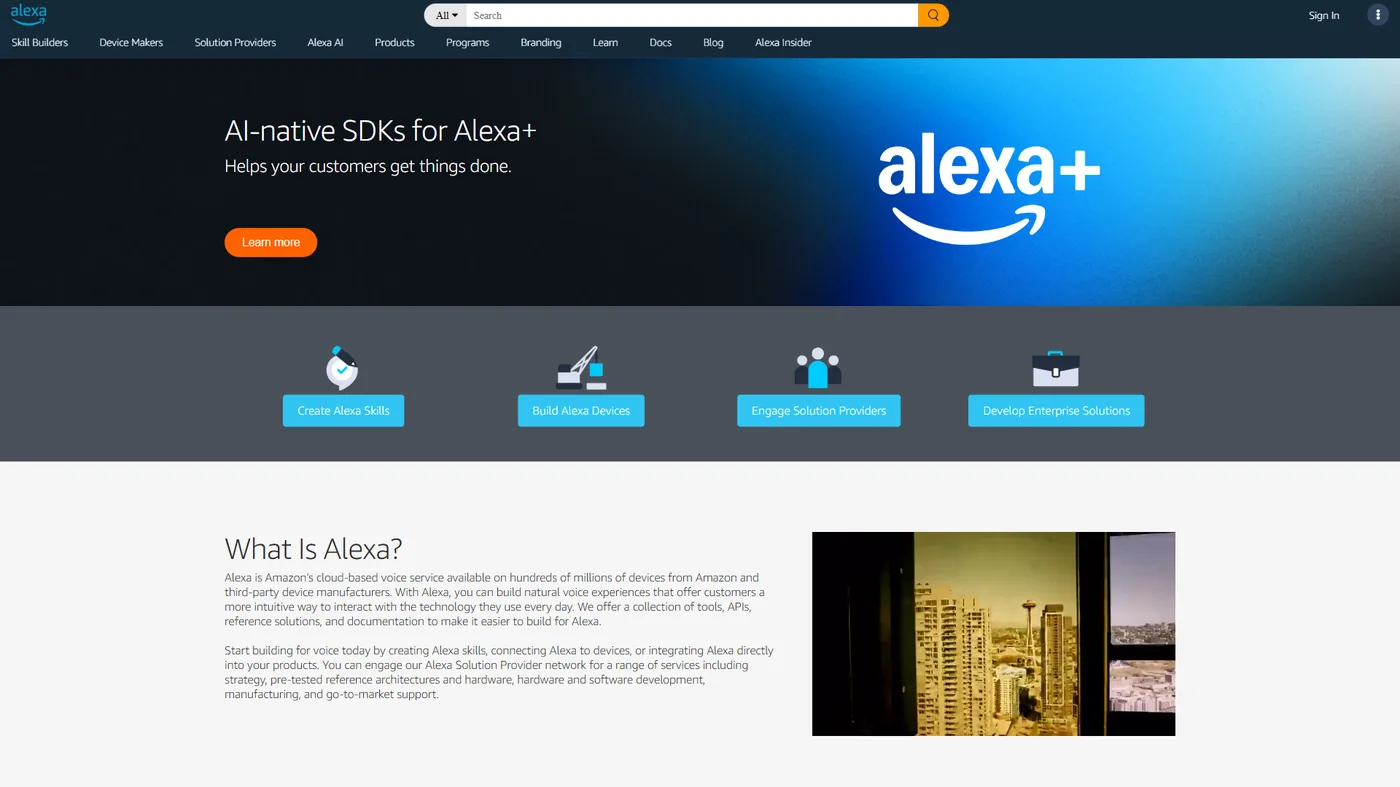 Amazon Alexa smart home ecosystem showing Echo device compatibility