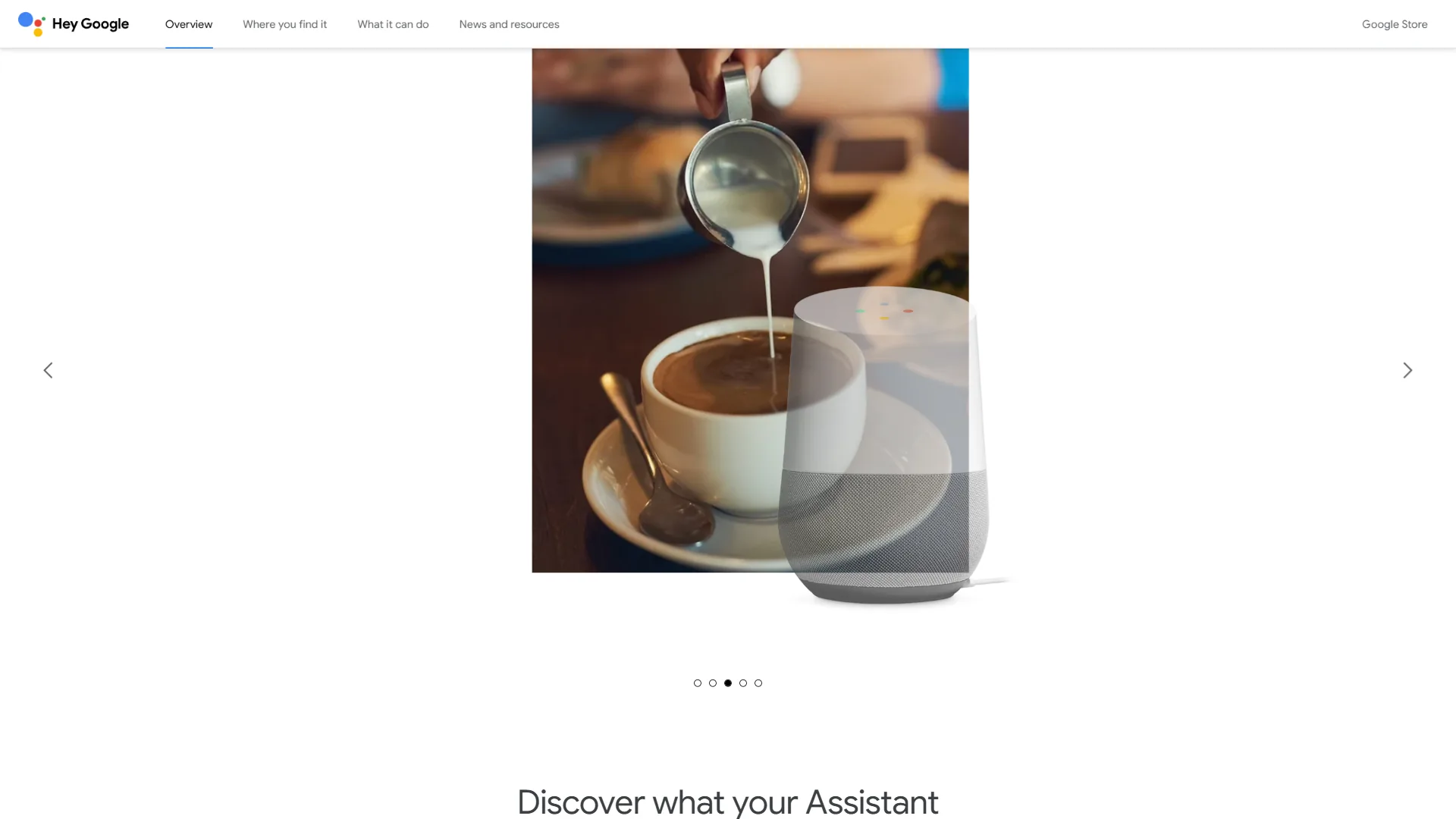 Google Assistant showing conversational AI features and Nest integration