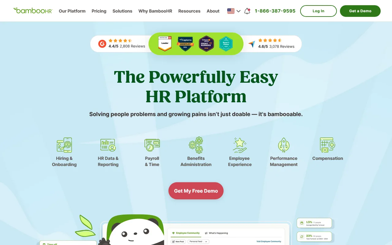 BambooHR HR and recruiting platform
