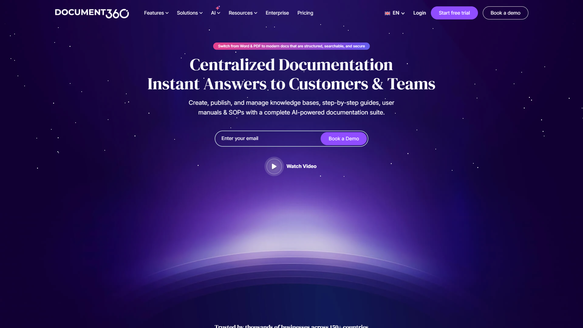 Document360 AI-powered knowledge base