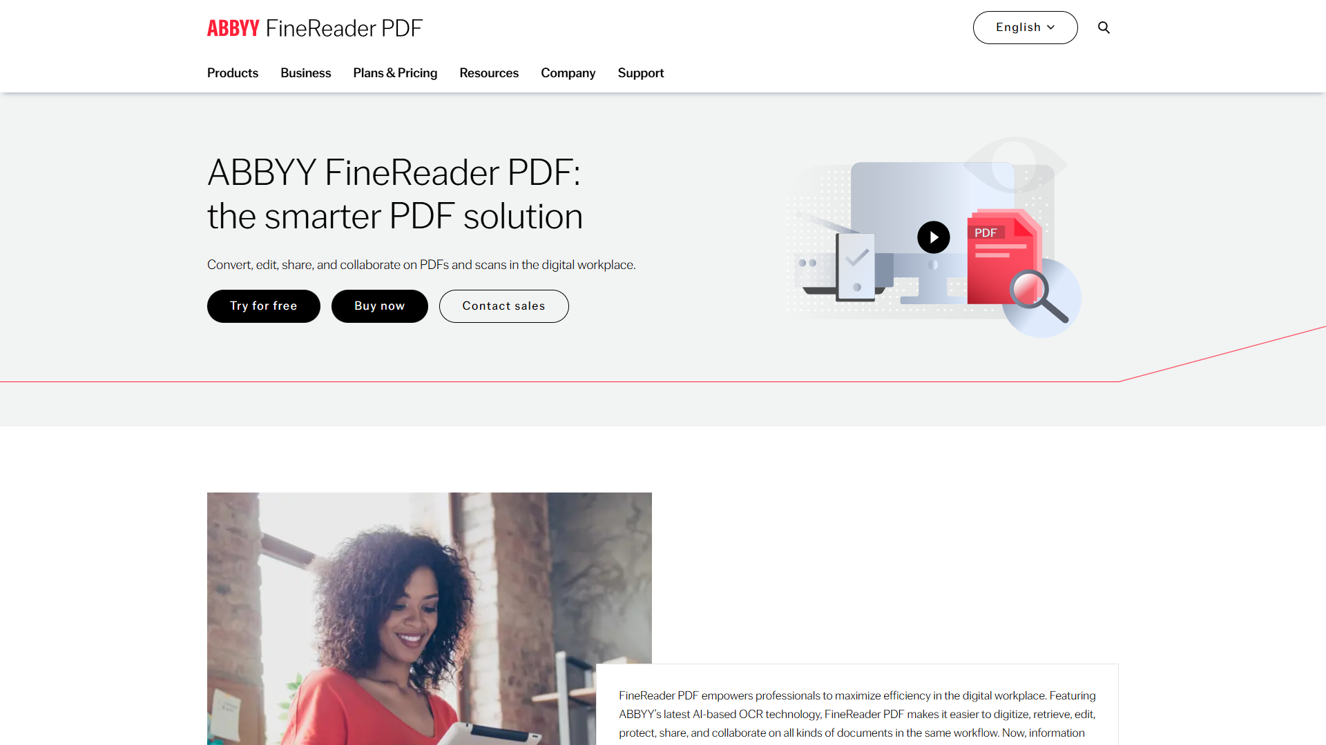 ABBYY FineReader OCR software interface