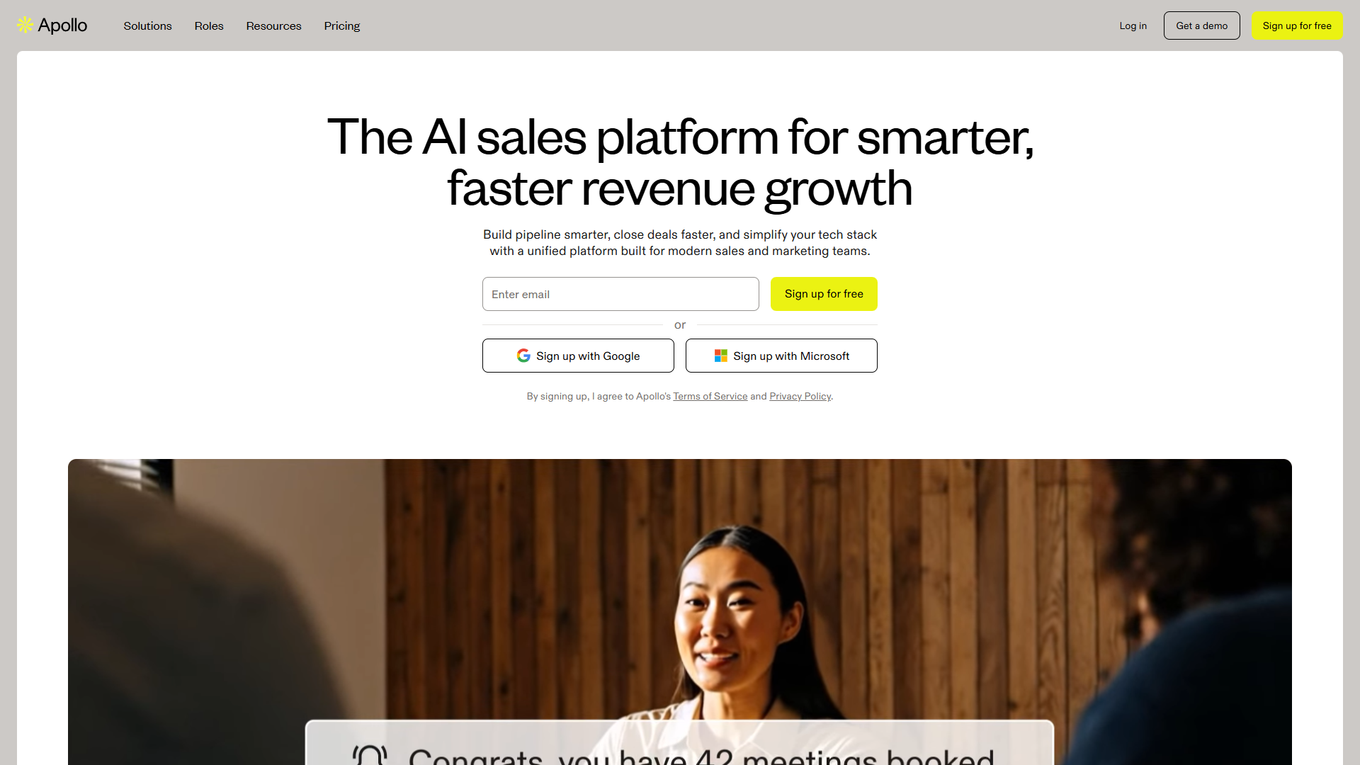 Apollo.io sales engagement dashboard showing contact database and sequencing