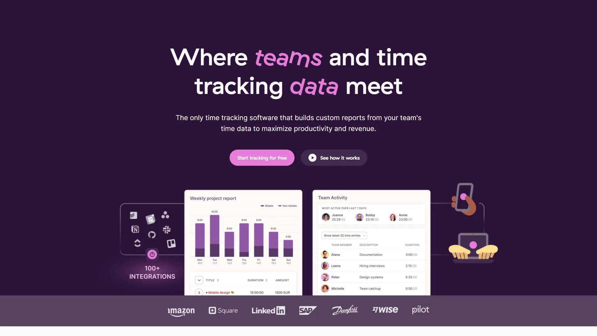 Toggl Track time tracking platform