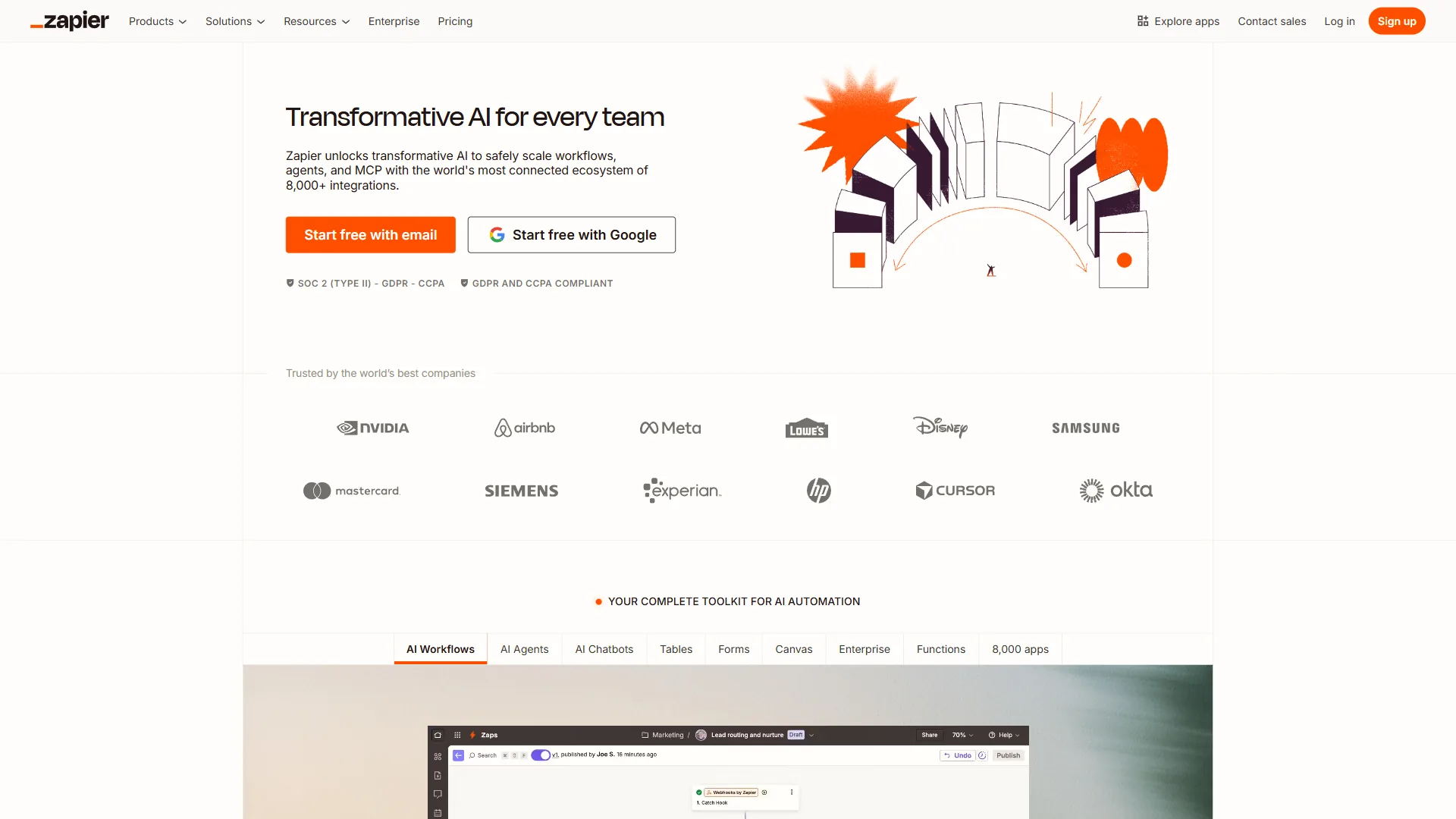 Zapier automation platform
