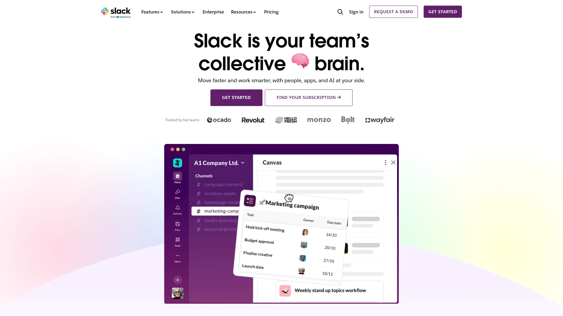 Slack platform