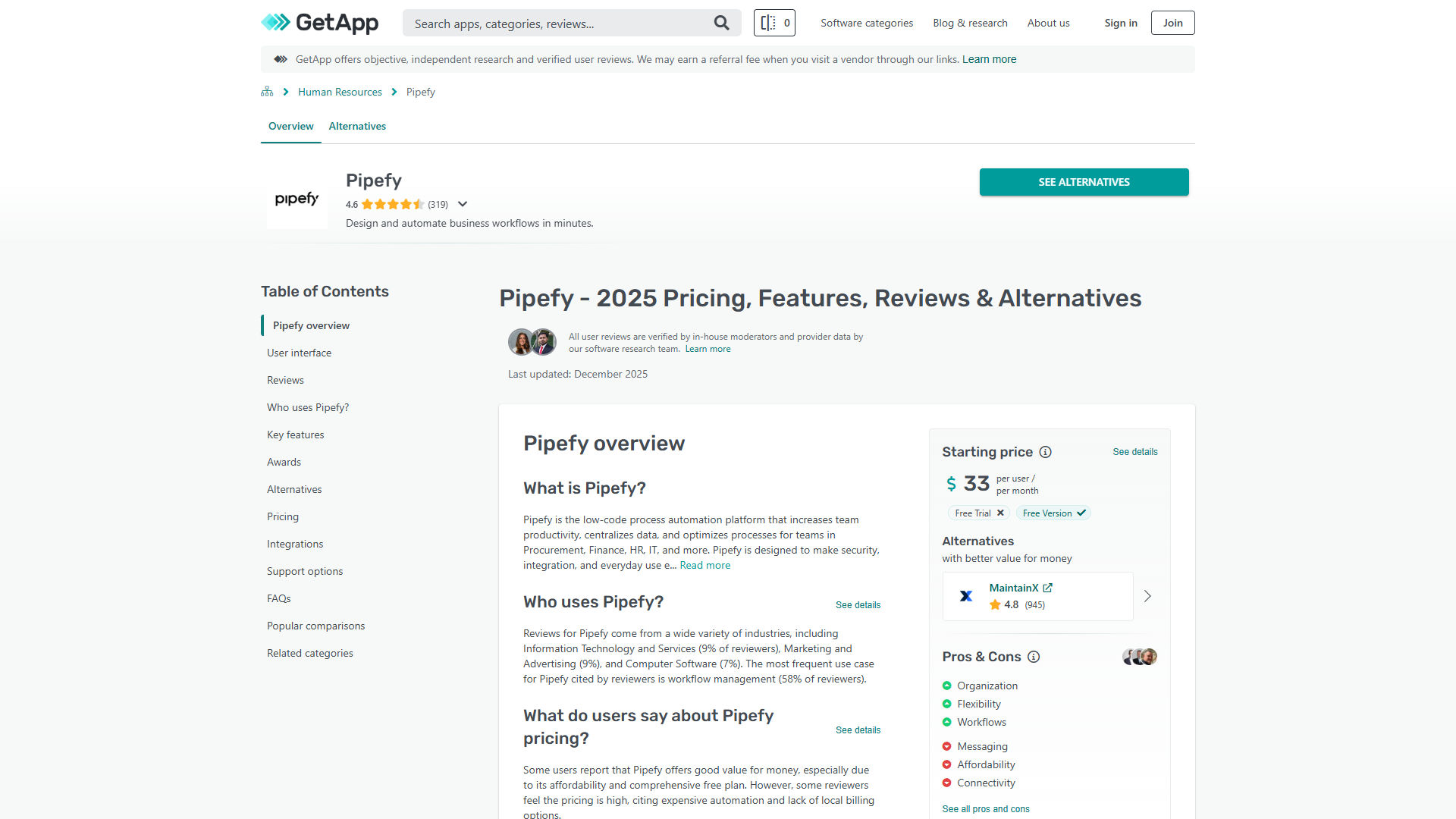 Pipefy process management platform homepage