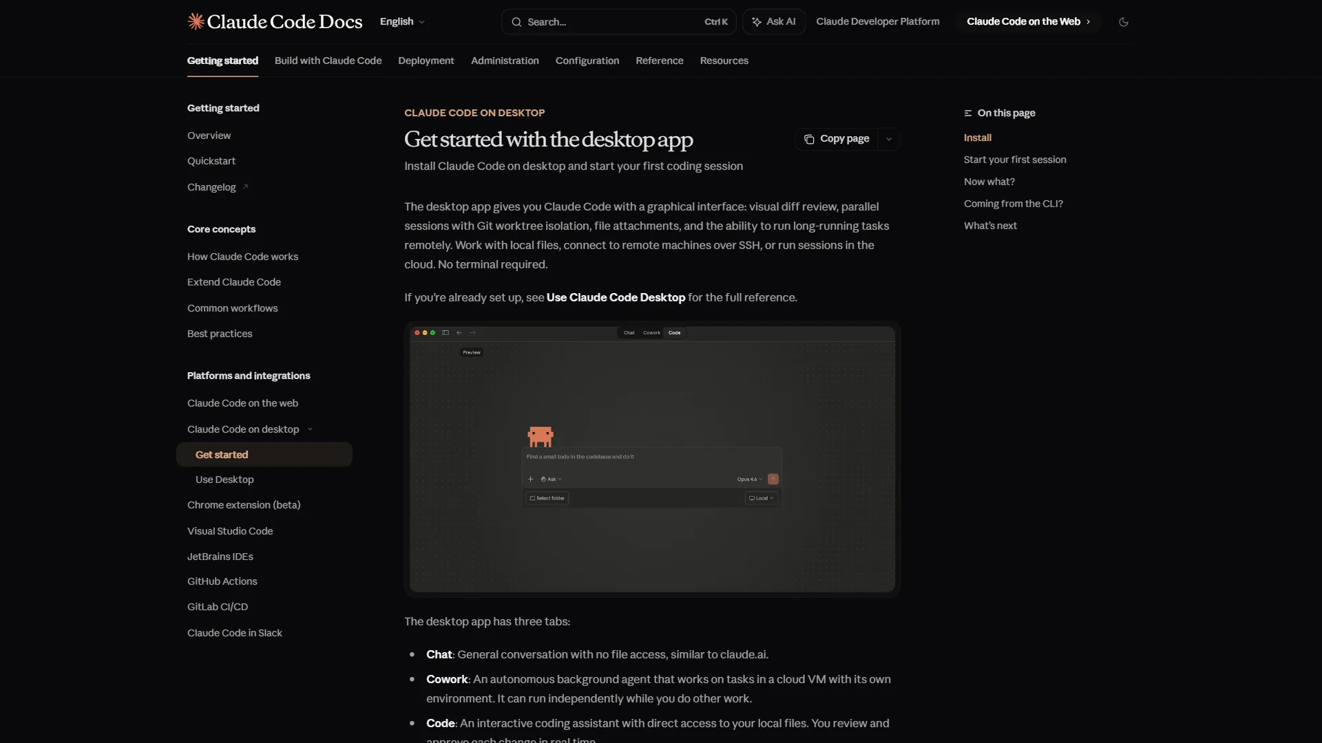 Claude desktop app showing code analysis with 200K context window and Artifacts panel