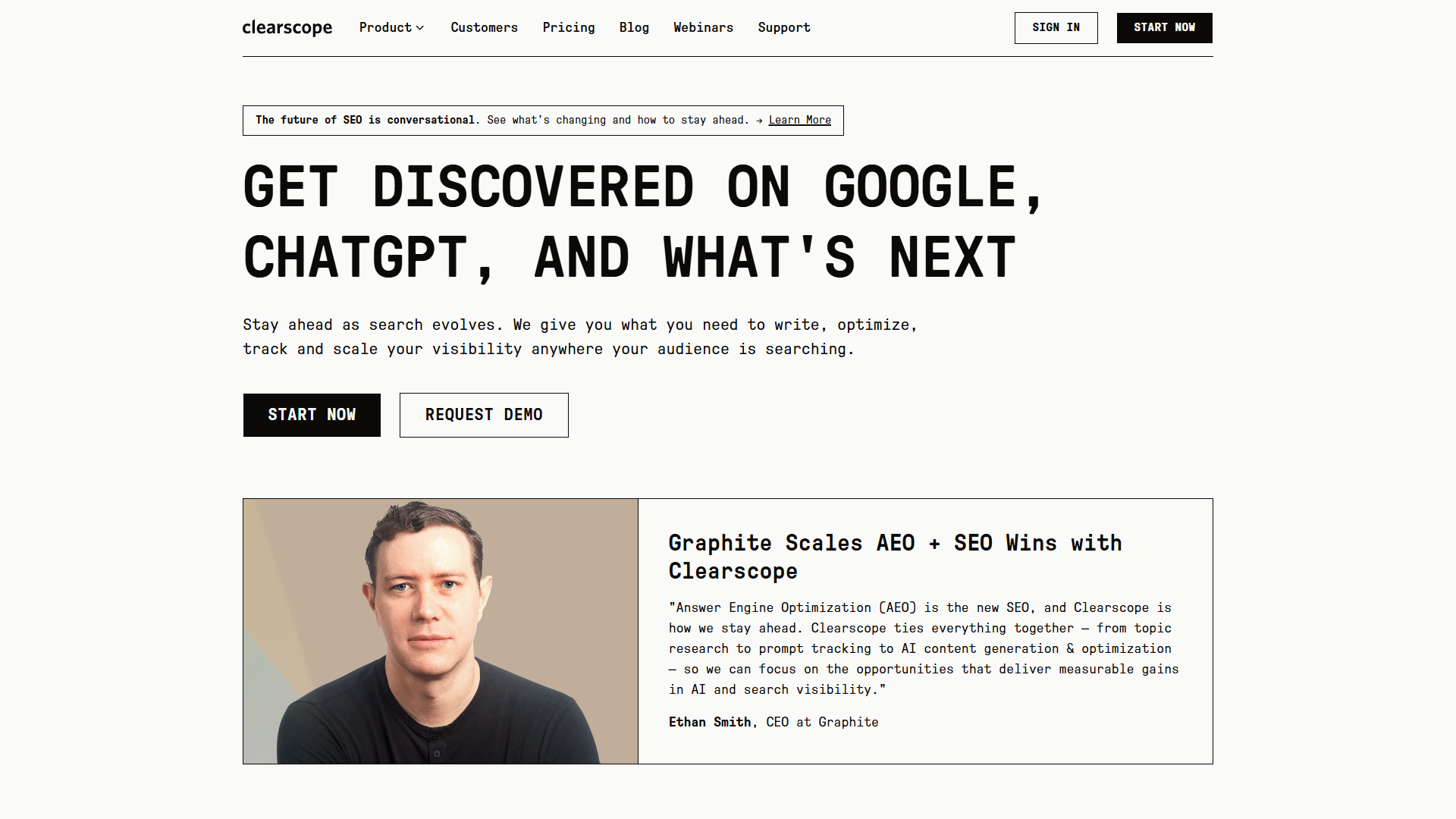 Clearscope content optimization interface showing keyword coverage