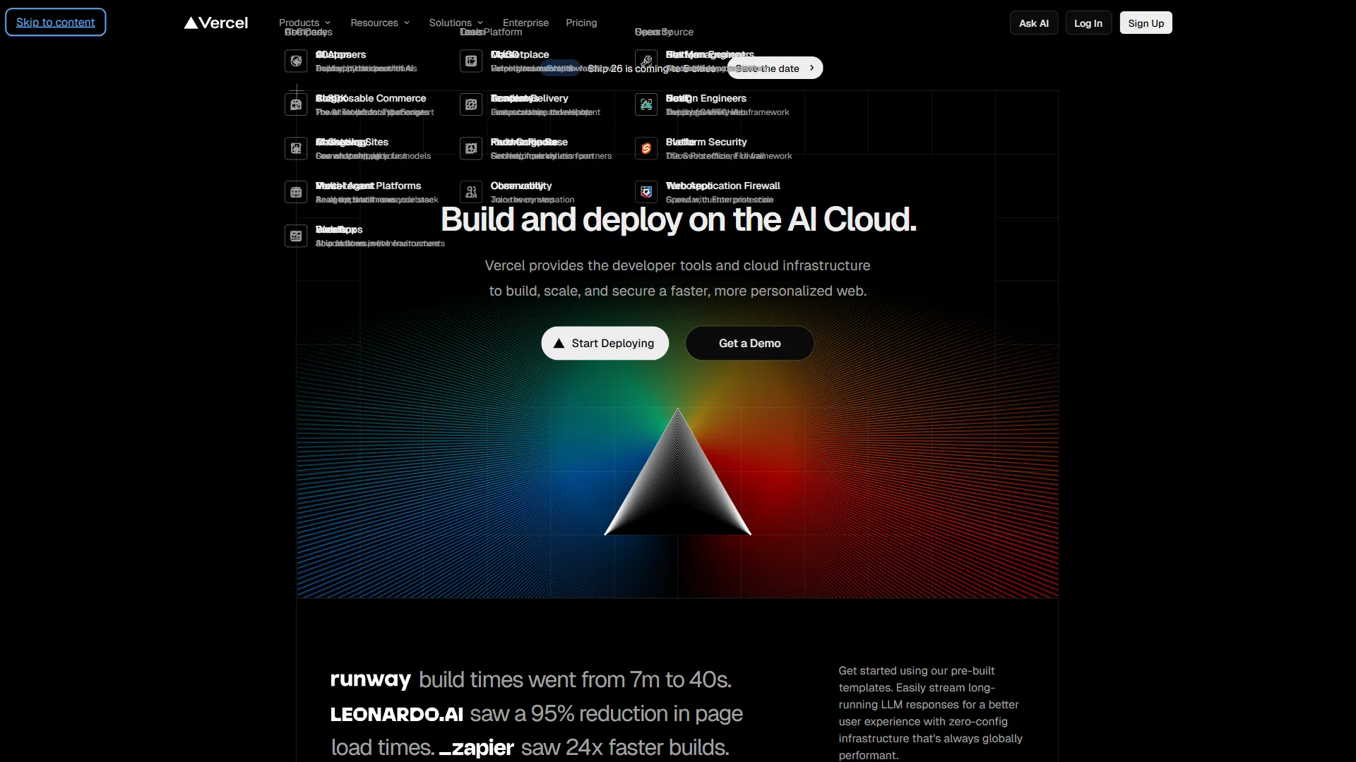 Vercel platform