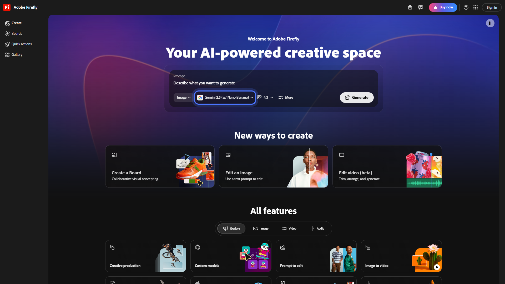 Adobe Firefly Style Reference feature