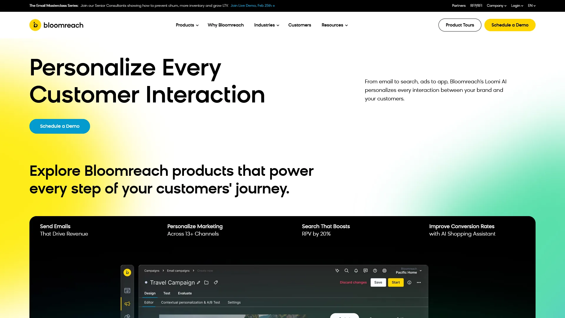 Bloomreach commerce experience platform powered by Loomi AI