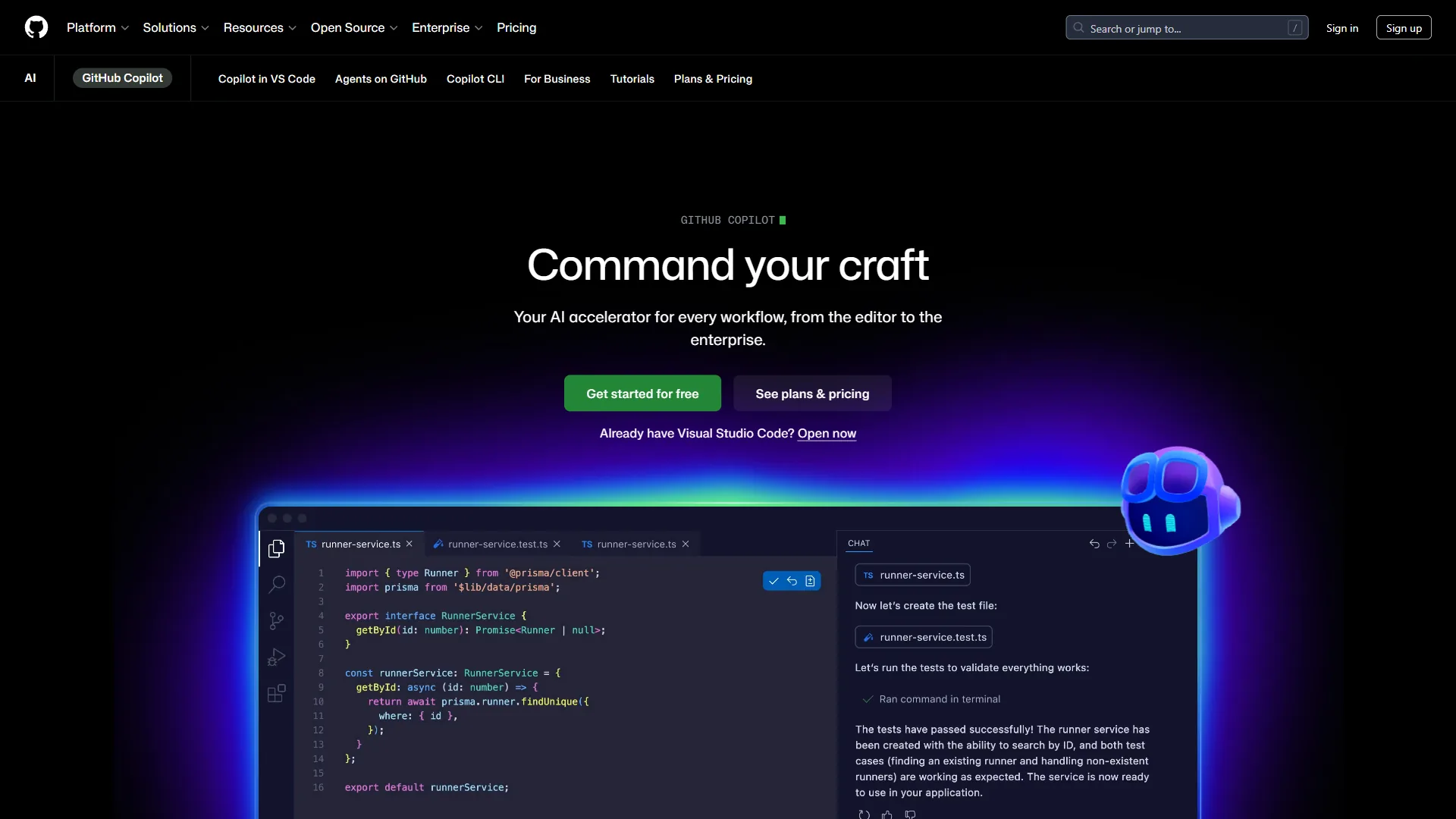 GitHub Copilot platform