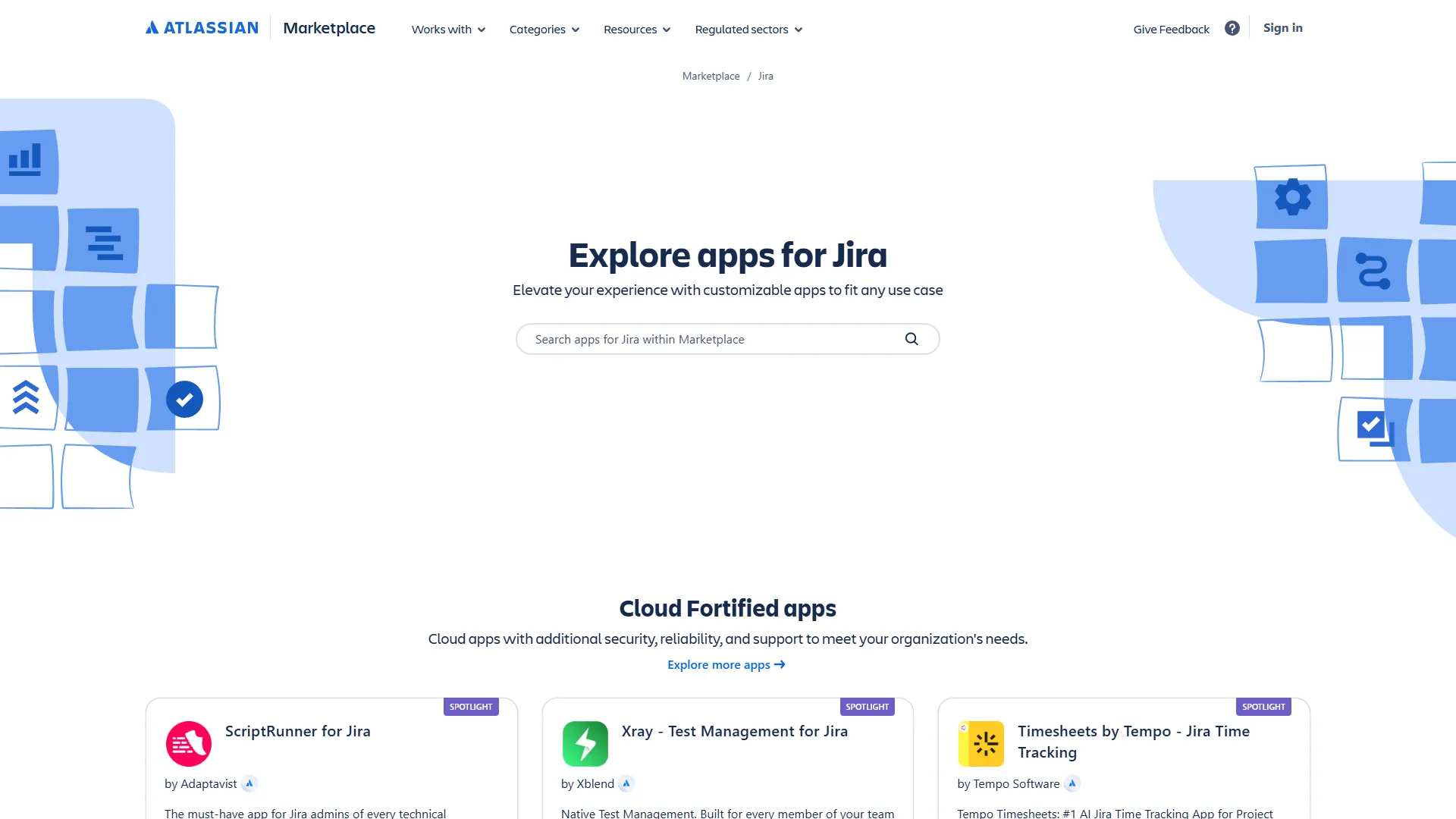 Jira Atlassian Marketplace showing 3,000+ available integrations and apps