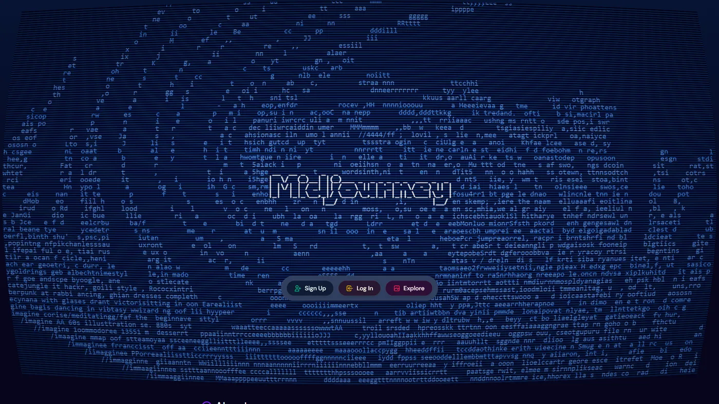 Midjourney interface showing Discord-based workflow