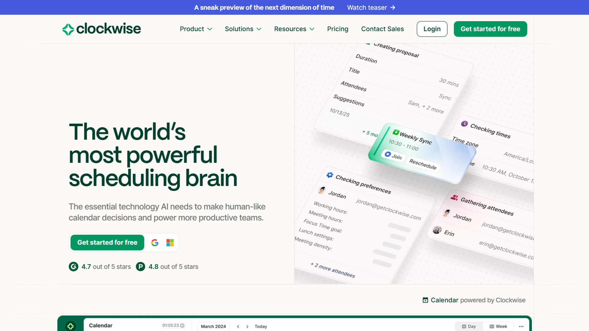 Clockwise focus time optimization dashboard
