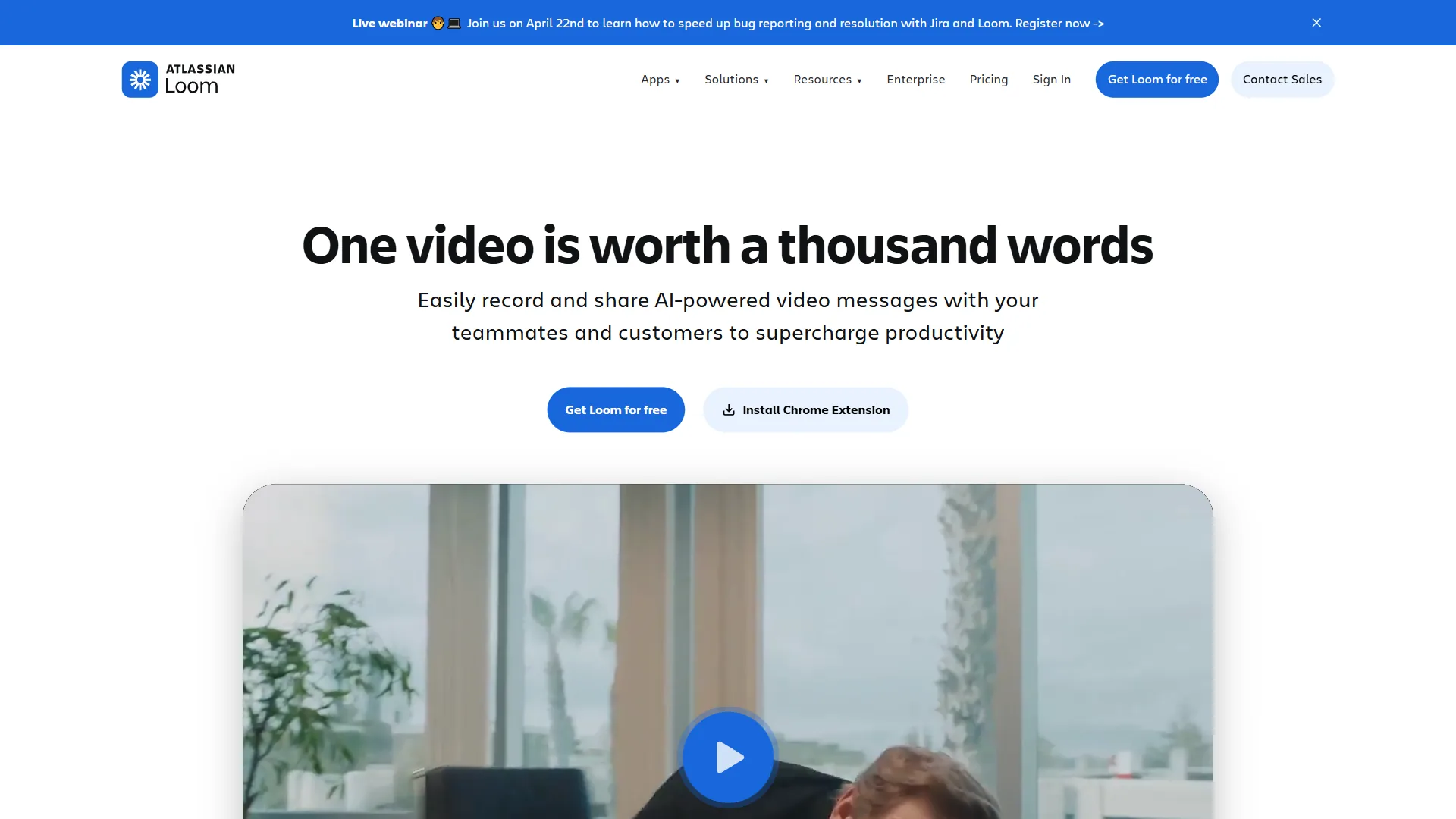 Loom async video messaging platform interface
