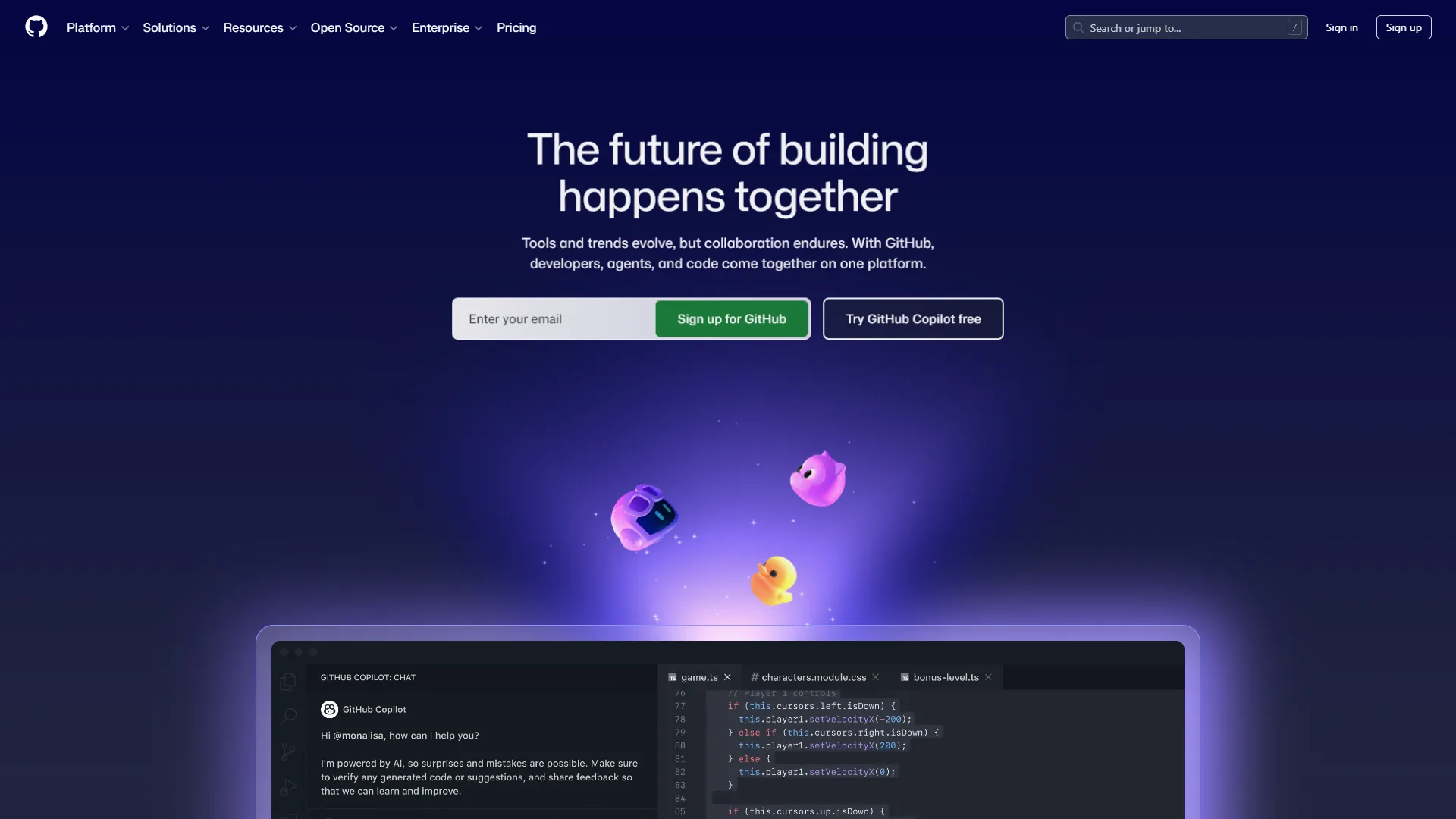 GitHub Codespaces interface showing cloud development environment with VS Code in browser