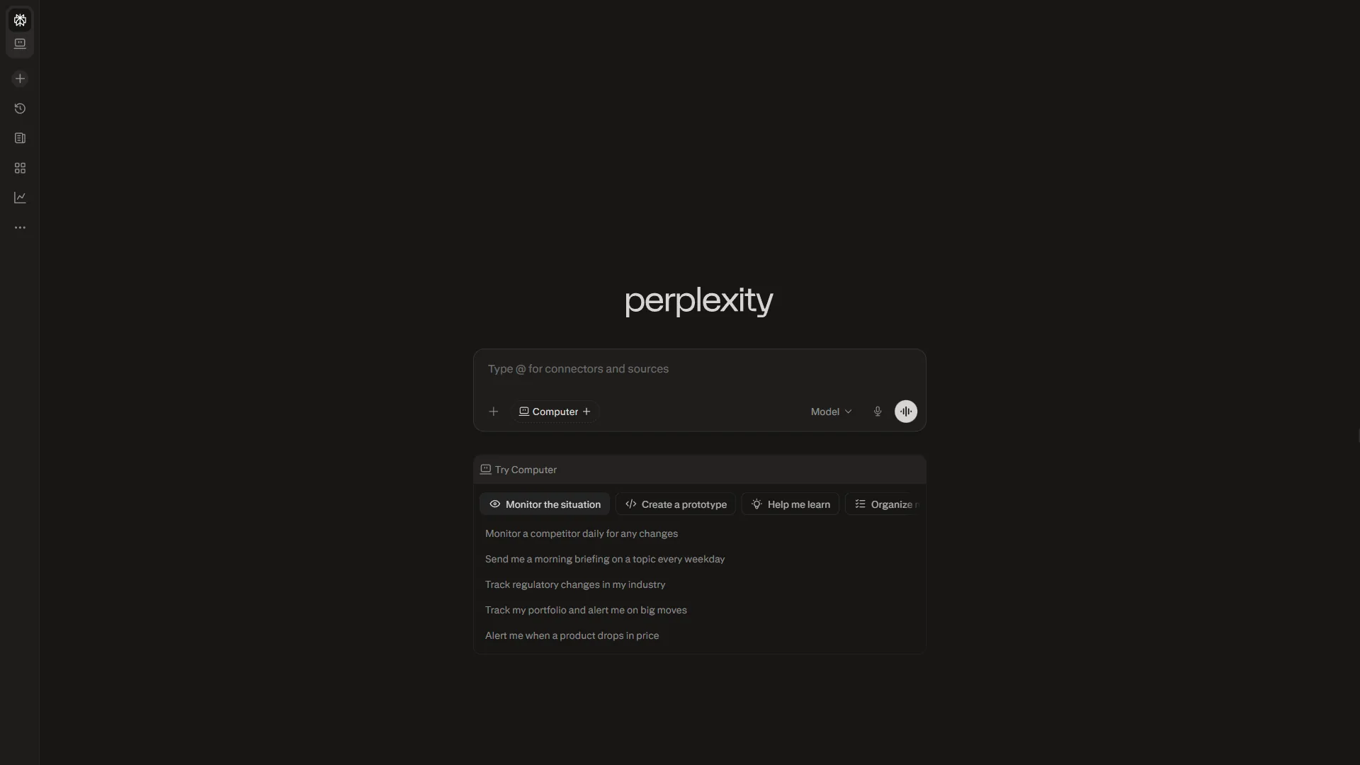 Perplexity AI search platform