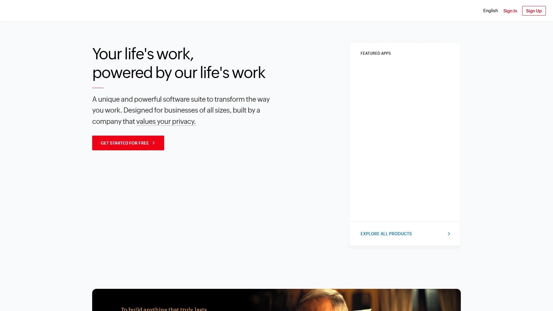 Zoho CRM homepage showing Zia AI assistant and automation features