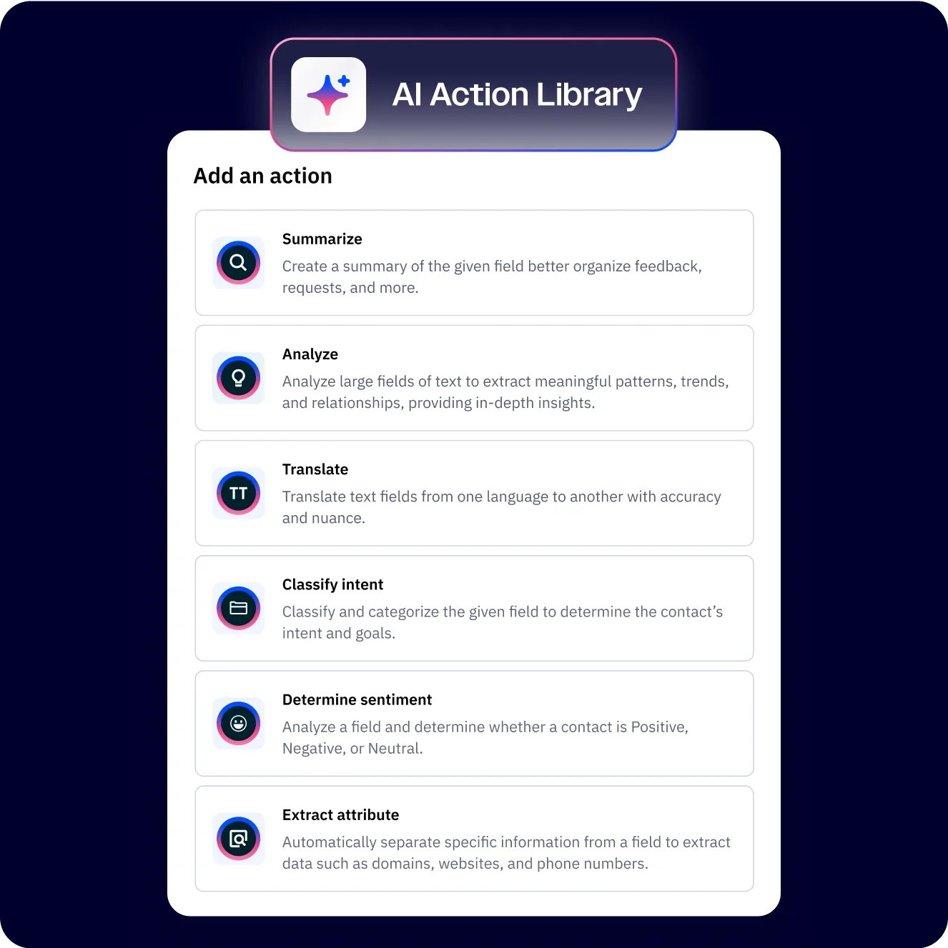ActiveCampaign next-best-action cards for advanced automations