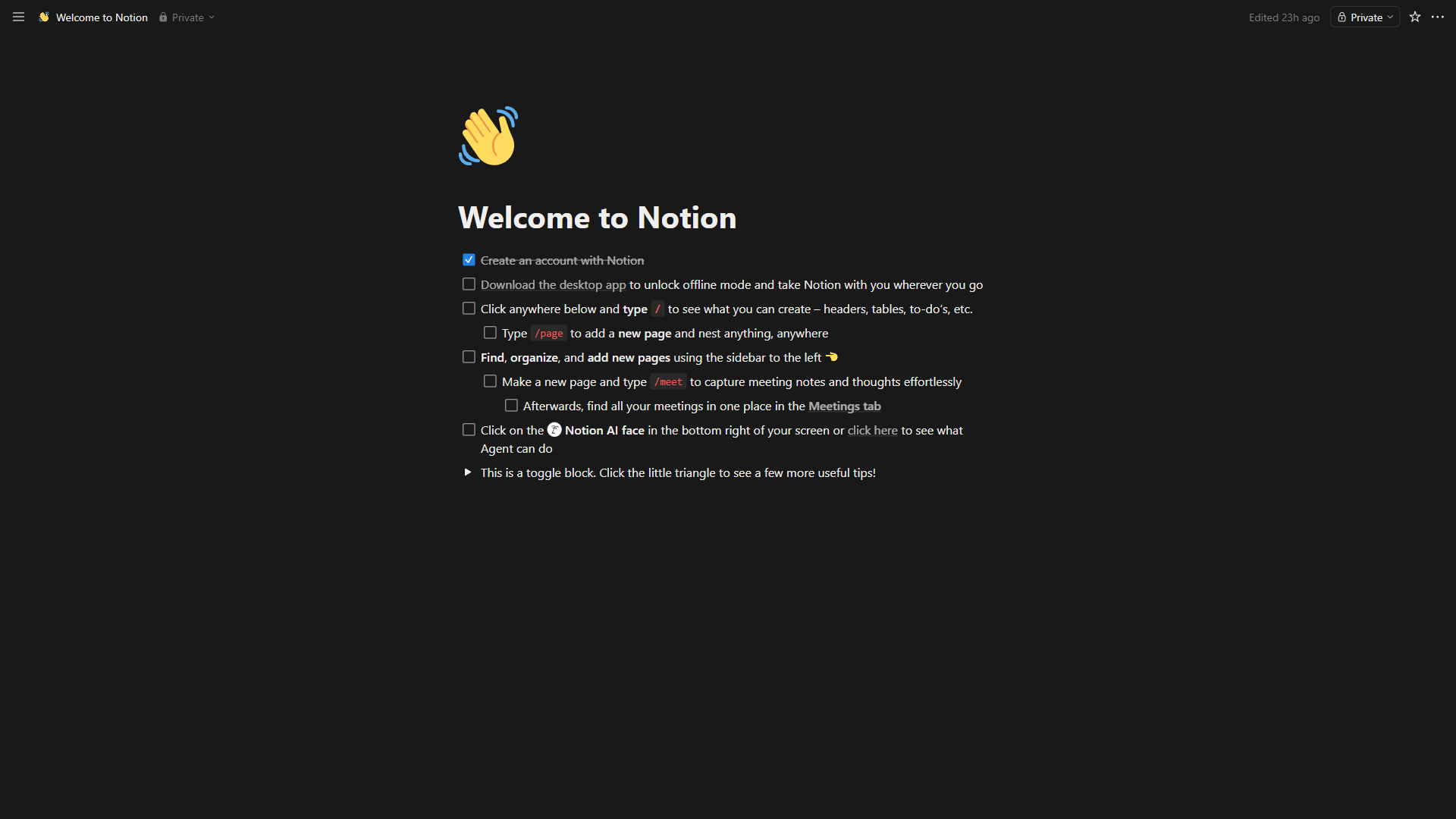 Notion AI workspace with databases, knowledge base pages, and automation-ready structured data