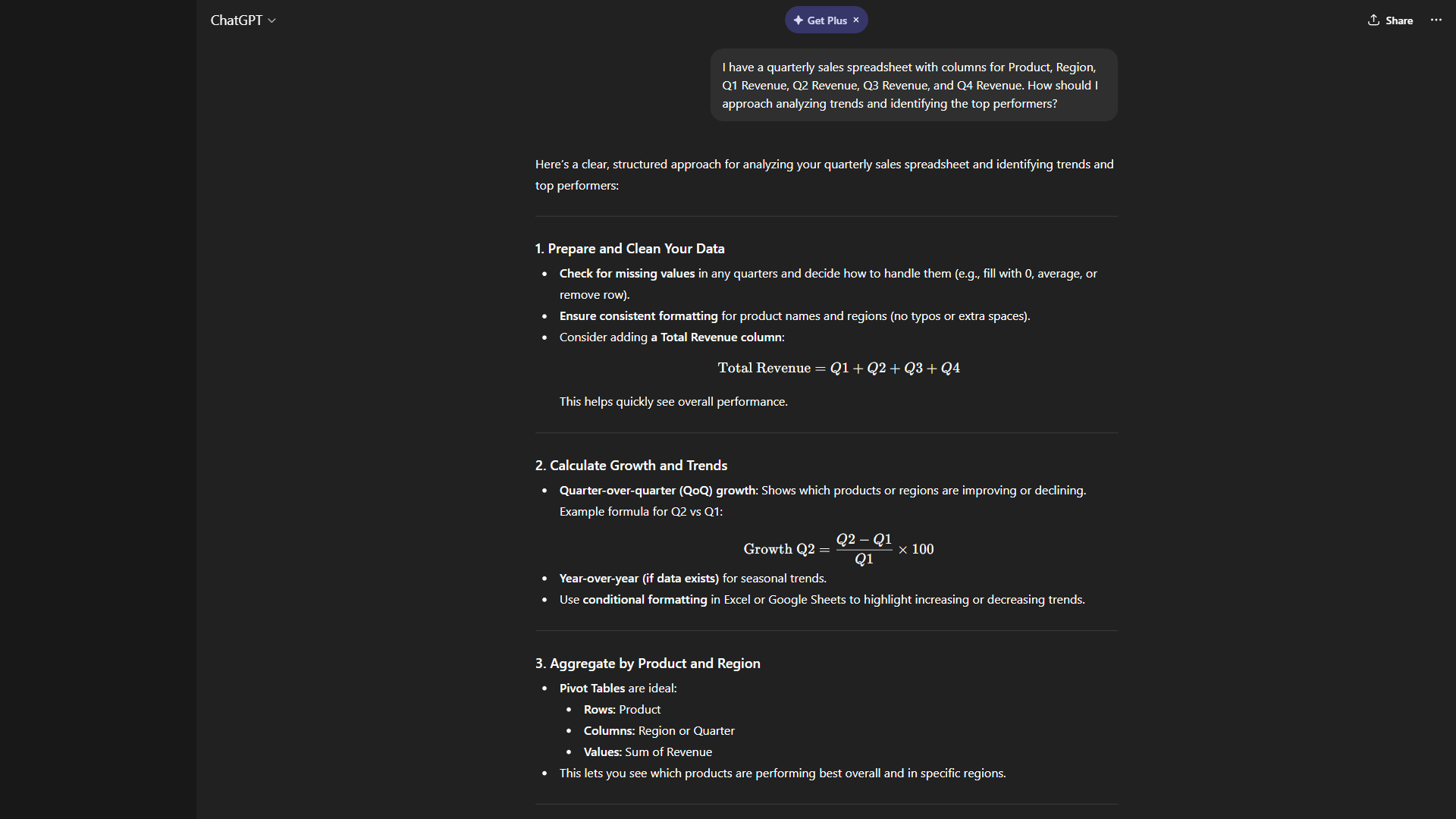 ChatGPT homepage highlighting the Advanced Data Analysis feature with file upload interface