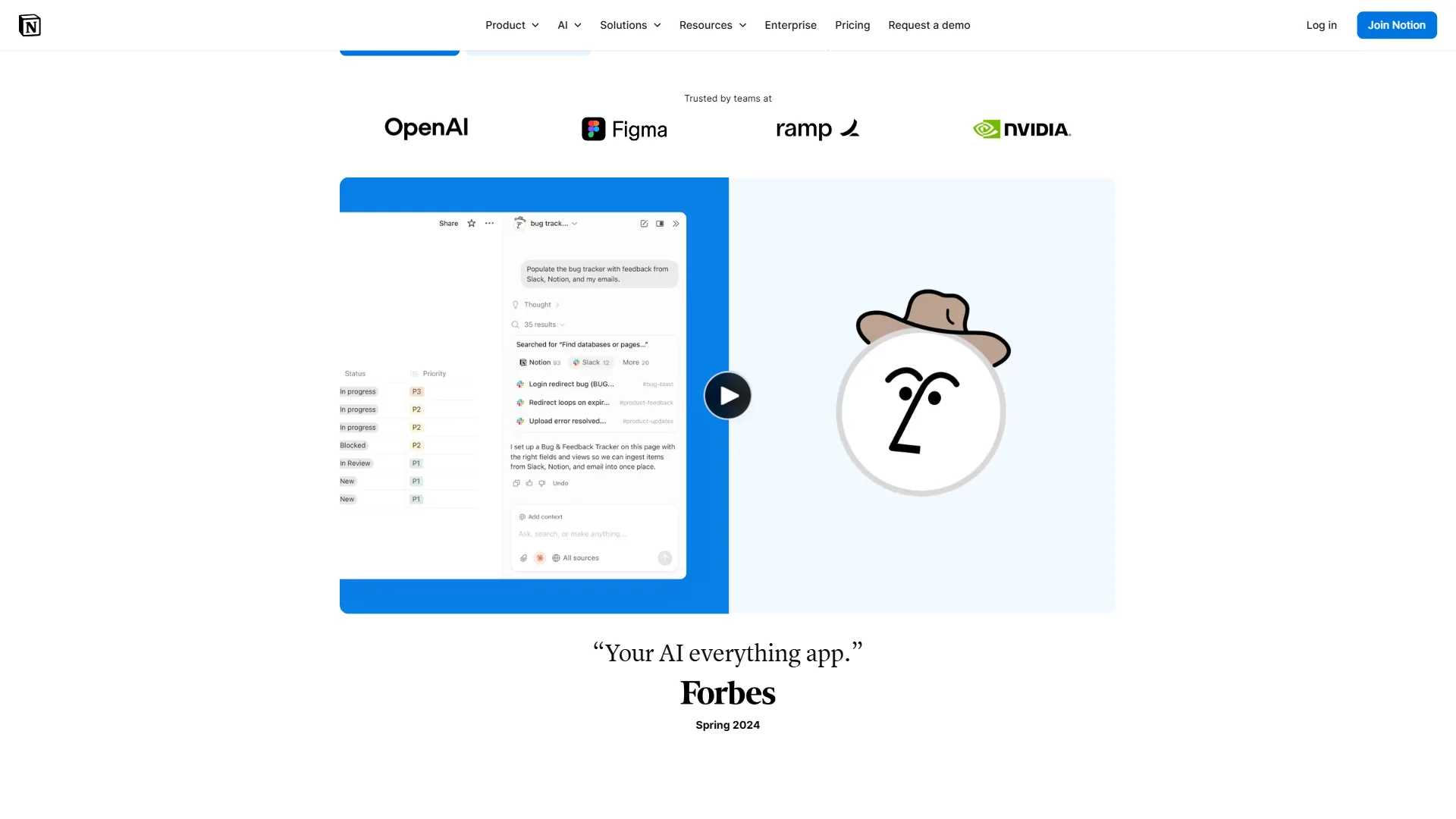 Notion AI summarizing an SOP page with options to translate and simplify