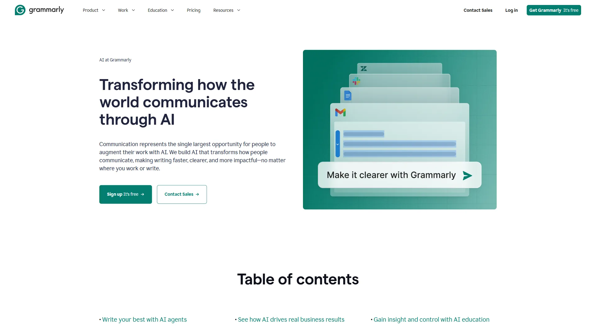 Grammarly checking a business proposal for tone, clarity, and grammar